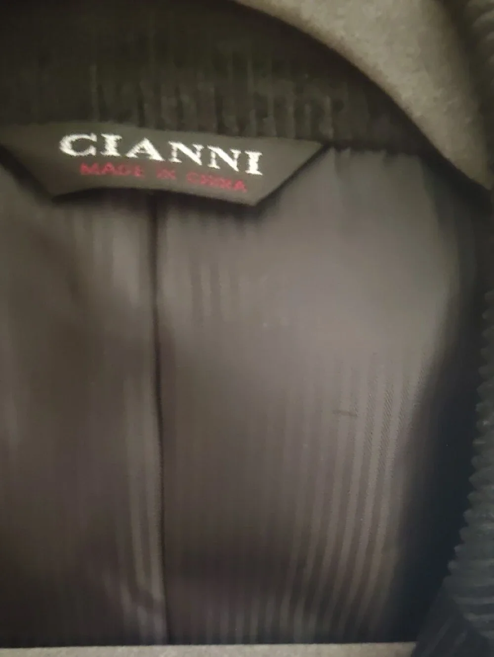 Cianni Cellini Men's Black Cordoroy 2 Button Sport Coat Blazer Size 44R NWT